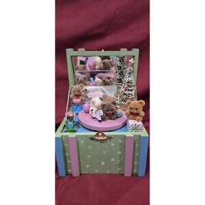 Vintage Enesco Toyland Music Box Toy Chest 1984 Perfect Workimg Condition Mint